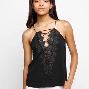 BRAND NEW black lace cute shirt!